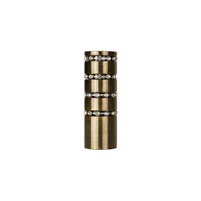 Końcówka galwaniczna 16mm cylinder z kryształkami