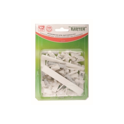 Dodatki z żabką do karnisza PVC KM trzybiegowego 150cm